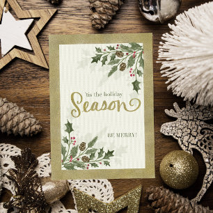 Tarjeta Navidad es la temporada de fiestas