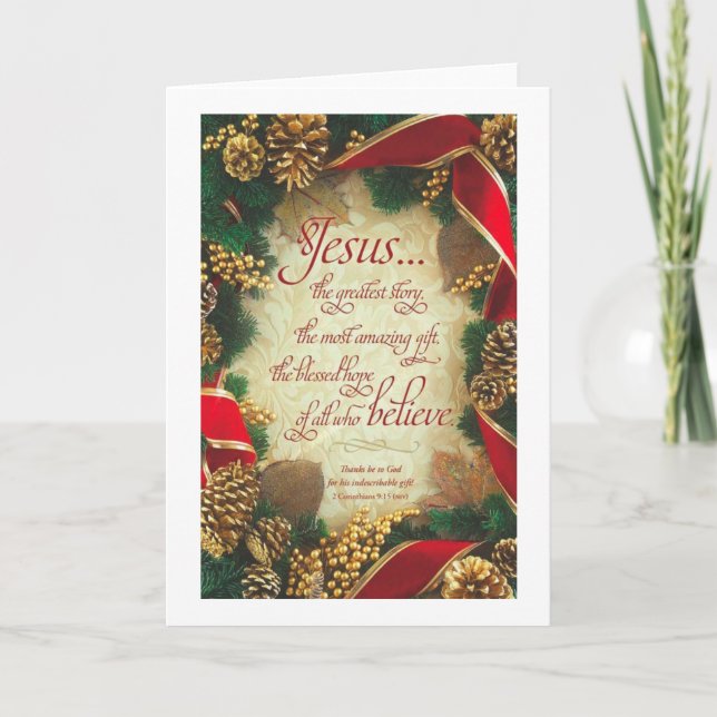 Tarjeta navidad espiritual (Anverso)