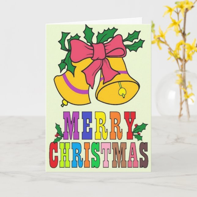 Tarjeta navidad estándar, 12,7 cm x 17,8 cm plegad (flor amarilla)