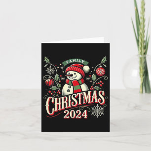 Tarjeta Navidad Familiar 2024 Familia Coincidente Navidad 
