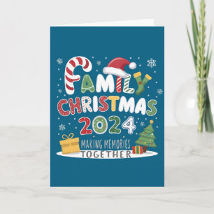 Tarjeta Navidad Familiar Festiva 2024 Creando Recuerdos Ju