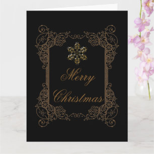 Tarjeta Navidad Fantasía Victoriana
