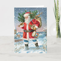 Navidad Feliz Santa Antiguo