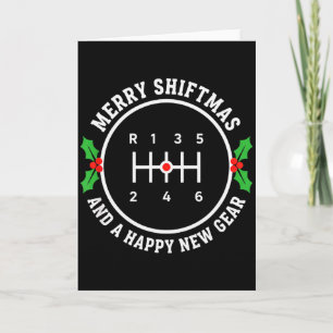 Tarjeta Navidad Feliz Shiftmas Y Un Feliz Año Nuevo Manu