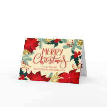 Navidad Floral Nuera y Acebo Feliz Navidad