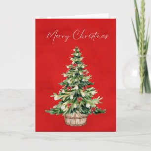 Tarjeta navidad - Interior en blanco - Añadir mens