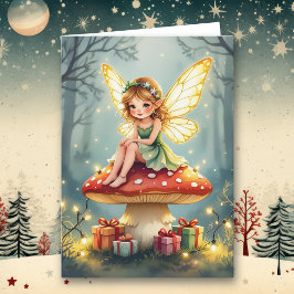 Tarjeta Navidad llena de Fantasía y Maravilla | Poema Navi