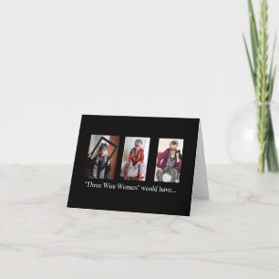 Tarjeta Navidad Lo que tres mujeres sabias habrían hecho  