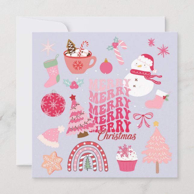 Tarjeta Navidad moderna (Anverso)