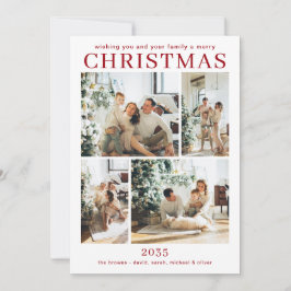 Tarjeta navidad multifotográfica de navidad