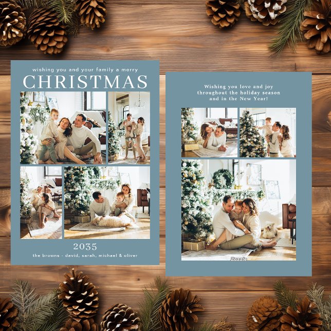 Tarjeta navidad multifotográfica de navidad (Subido por el creador)