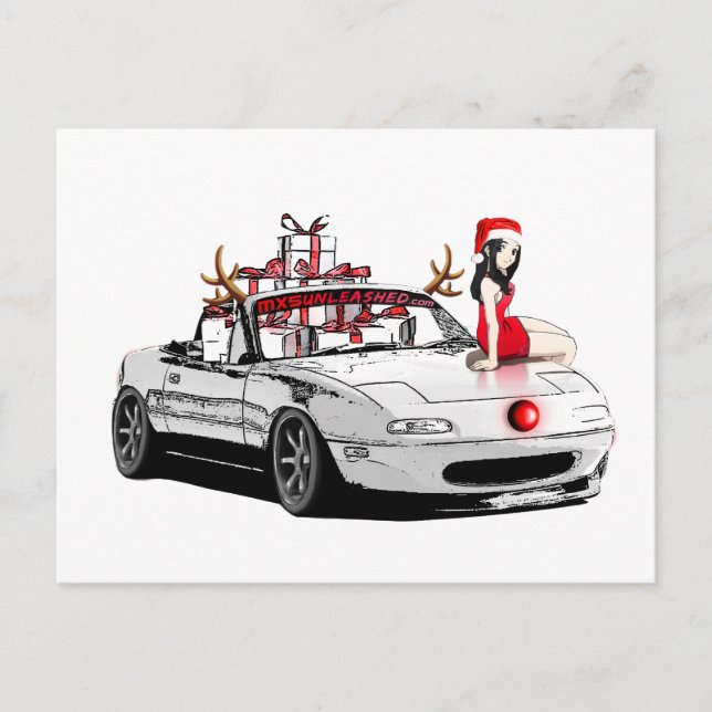 Tarjeta navidad MX5 Miata (Anverso)