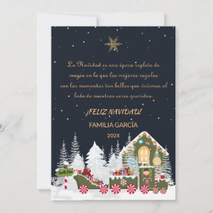 Tarjeta Navidad Nombre Editable Expresso Polar Elf
