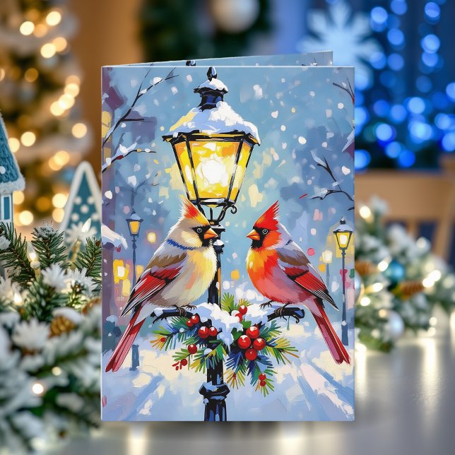 Tarjeta Navidad Personalizada con Tema de Cardinal (Subido por el creador)