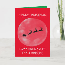 Tarjeta navidad personalizada, saludos familiares