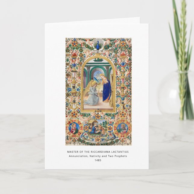 Tarjeta Navidad religiosa cristiana vintage (Anverso)