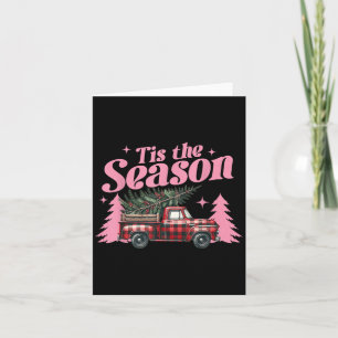 Tarjeta Navidad Rosa Vintage Xmas Esta Temporada