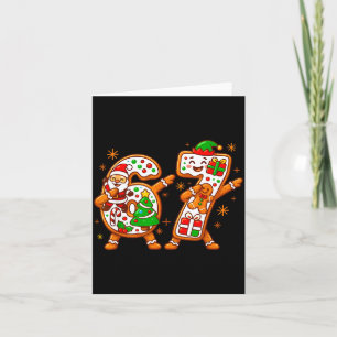 Tarjeta Navidad Seis Siete Dabbing Cool Meme 67 Xmas Dab