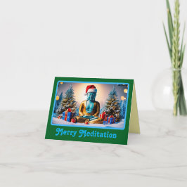 Tarjeta Navidad Serena del Buda