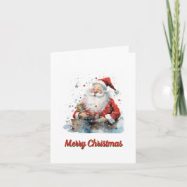 Tarjeta Navidad tradicional, Feliz Navidad