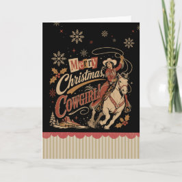 Tarjeta Navidad Vaquera