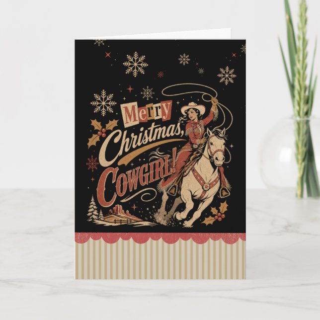 Tarjeta Navidad Vaquera (Anverso)