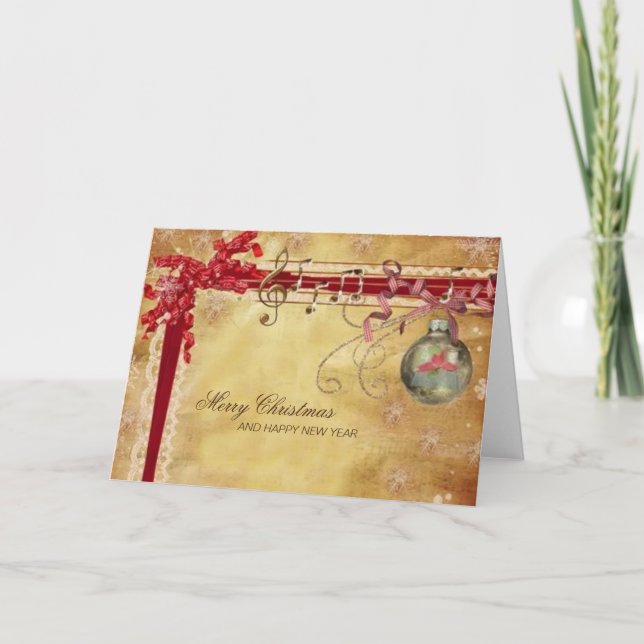 Tarjeta Navidad Vintage (Anverso)