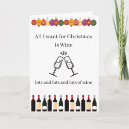 Tarjeta Navidad Wine