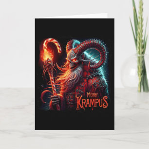 Tarjeta Navidad Xmas Terror Krampus Oscuro Alegre Krampus