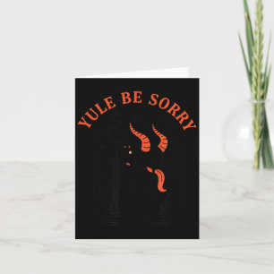 Tarjeta Navidad Yule Será una Pena Krampus, Krampus Oscuro
