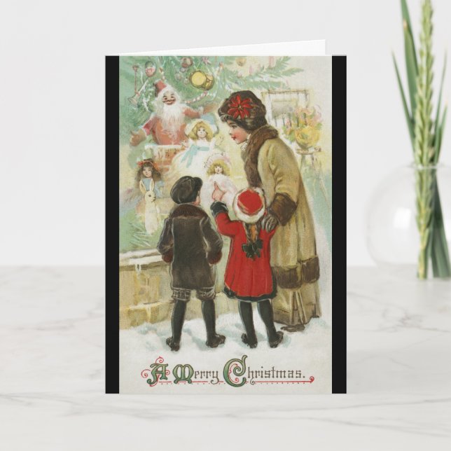 Tarjeta Navidades 1912, Tiendas Windows (Anverso)