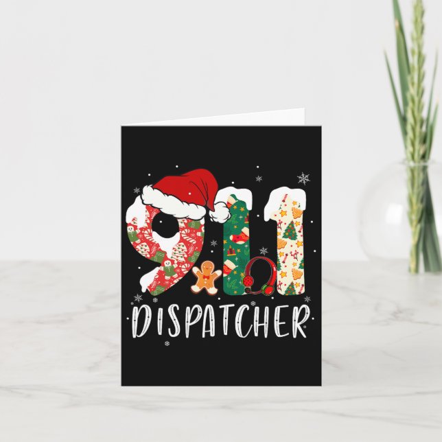Tarjeta Navidades 911 Dispatcher (Anverso)