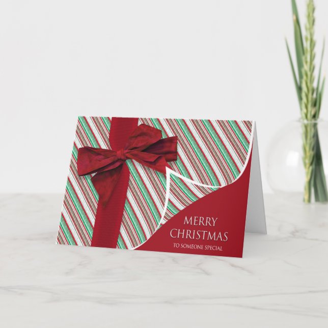 Tarjeta Navidades A Alguien Un Regalo Especial De Vez Gran (Anverso)