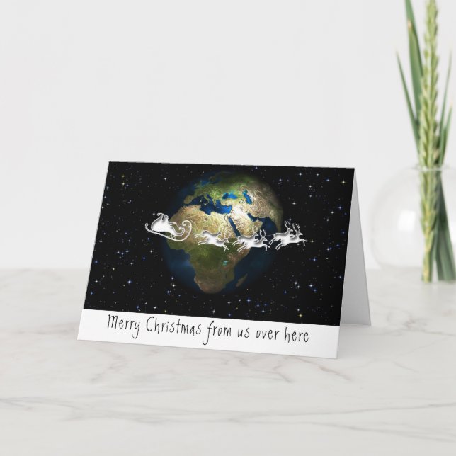 Tarjeta Navidades a lo largo de las millas (Anverso)