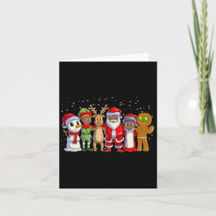 Tarjeta Navidades afroamericanos