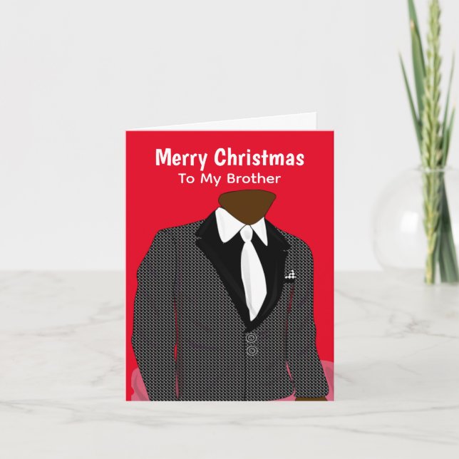 Tarjeta Navidades afroamericanos de personalizable (Anverso)