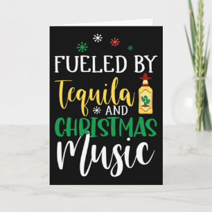 Tarjeta Navidades Alimentados Por Tequila Y Música De Navi