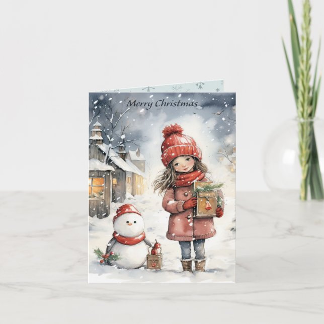 Tarjeta Navidades amigos (Anverso)