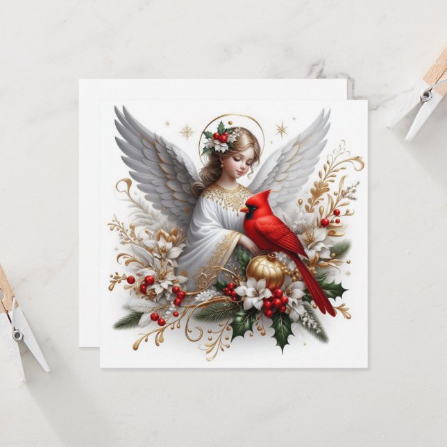 Tarjeta Navidades Angel (Anverso/Reverso In Situ)