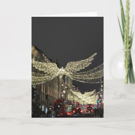 Tarjeta Navidades Angels Regent Street Londres Inglaterra 