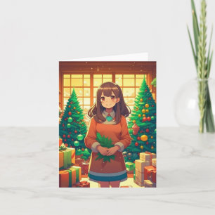 Tarjeta Navidades Anime C - AI