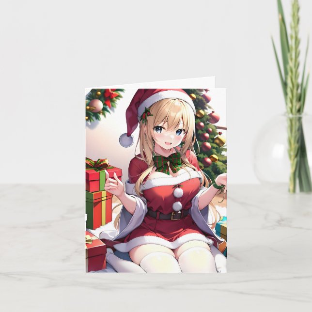 Tarjeta Navidades Anime H - AI (Anverso)