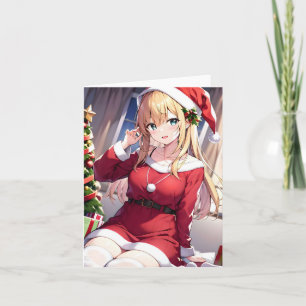 Tarjeta Navidades Anime M - AI