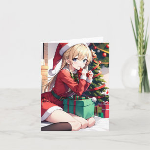 Tarjeta Navidades Anime O - AI