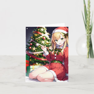 Tarjeta Navidades Anime Q - AI