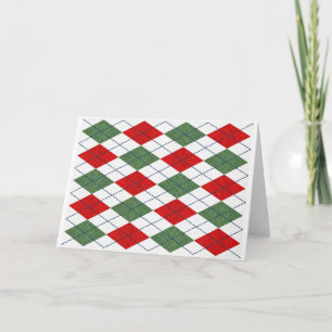 Tarjeta Navidades Argyle