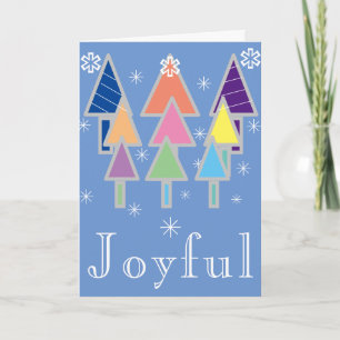 Tarjeta Navidades Art Colorful Modern Guay Moda vacaciones