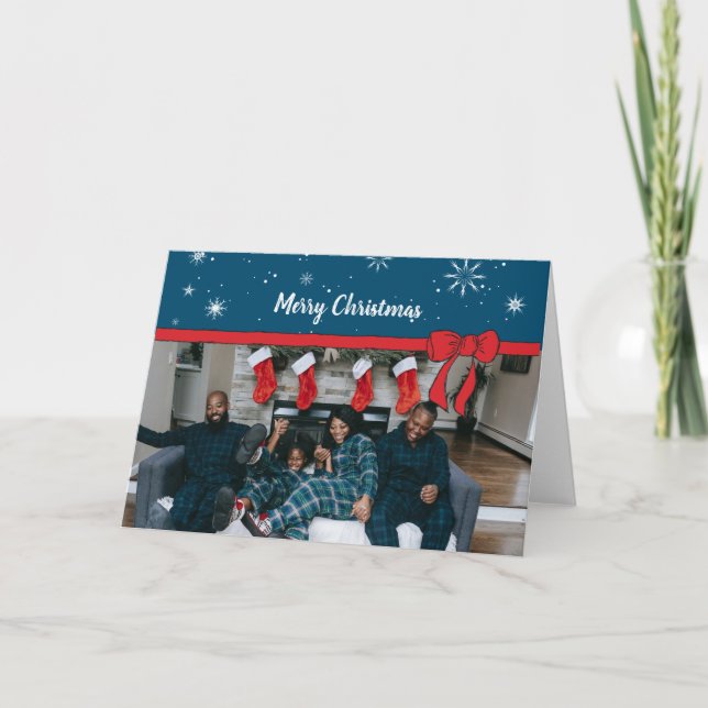 Tarjeta Navidades Art Unique Holiday Photo Cards Personal (Anverso)