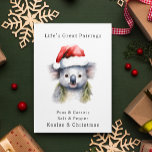 Tarjeta Navidades australianos Koala<br><div class="desc">¡navidades y Koalas! Por supuesto que van juntos...  ¡como guisantes y zanahorias por supuesto!</div>