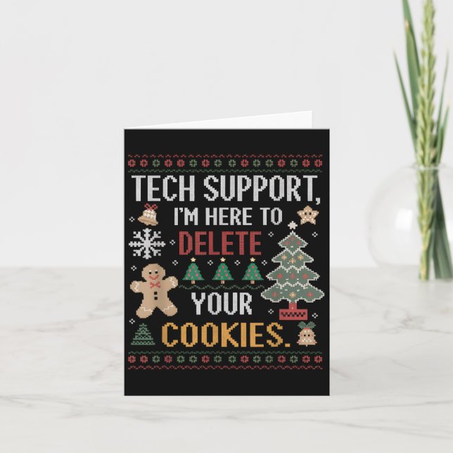 Tarjeta Navidades Ayuda Técnica Aquí Para Eliminar Cookies (Anverso)